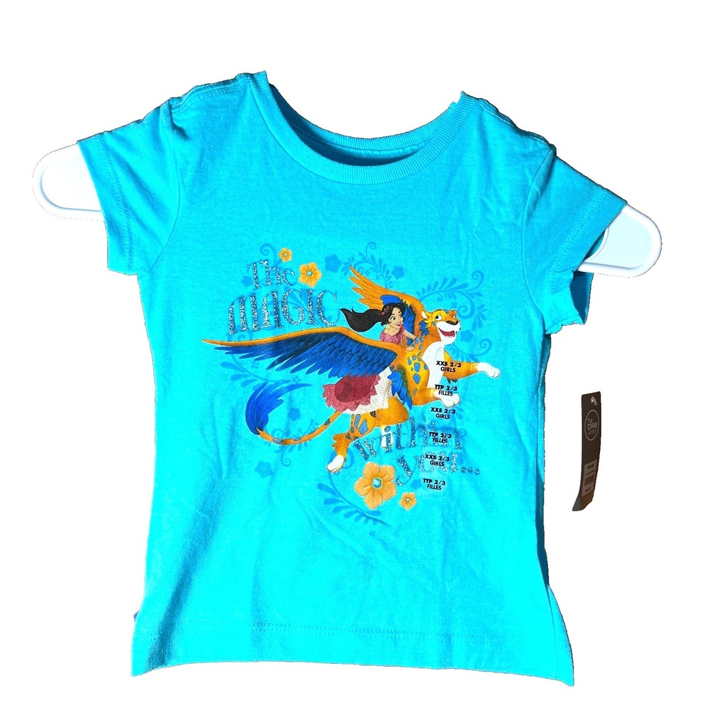 Disney Store Princess Elena Blue T-Shirt Size XXS 2/3